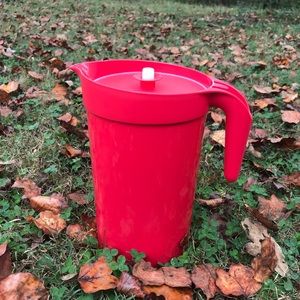 TUPPERWARE RED PITCHER